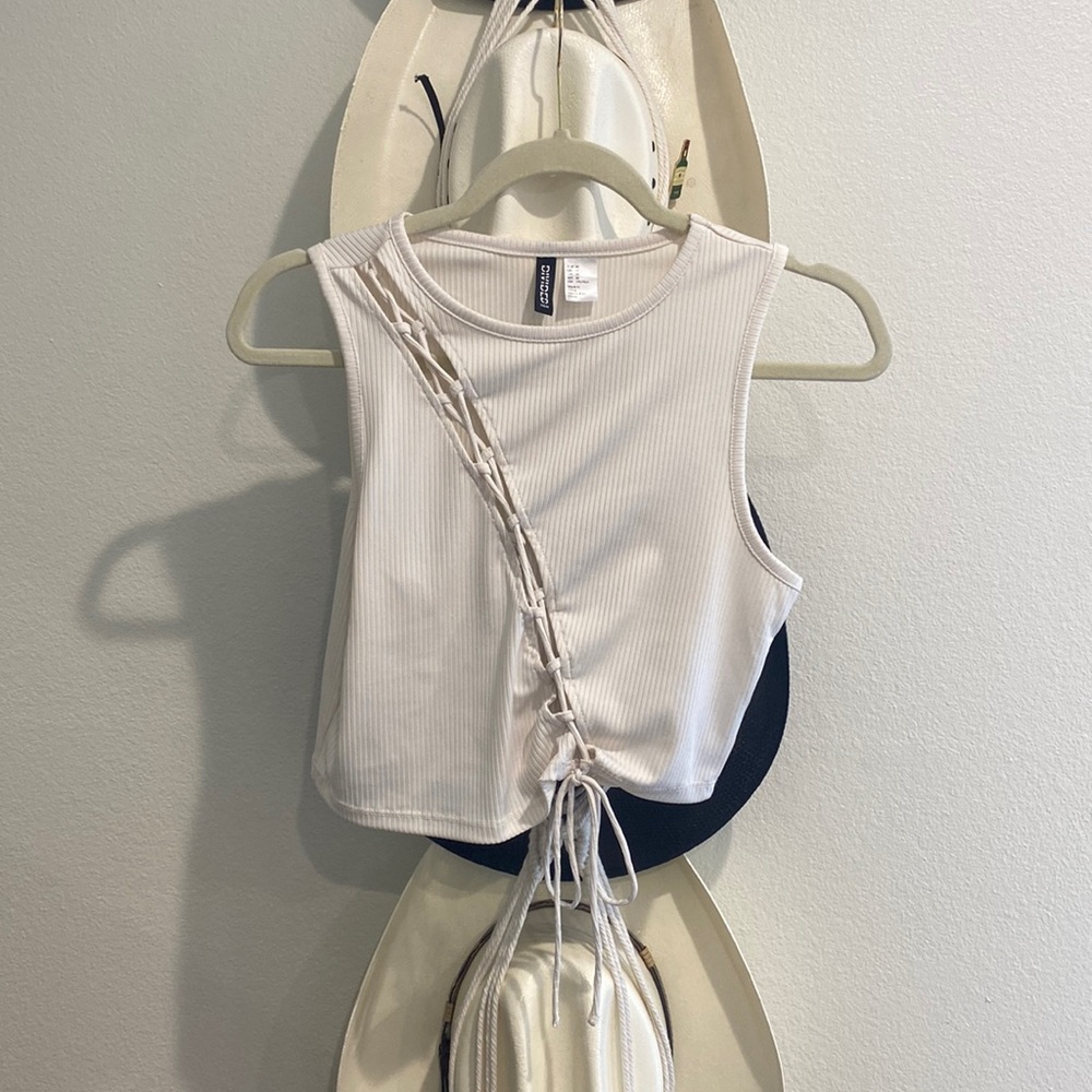 Cream tank top